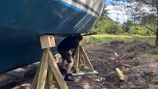 Making boat stands (SAILBOAT CRADLE!!) - The Restoration of SY Carla part 3