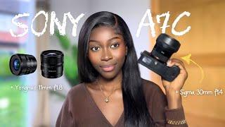 MY NEW £2300 CAMERA SETUP | camera unboxing, Sony A7C review + new lens (Yongnuo Vs Sigma)