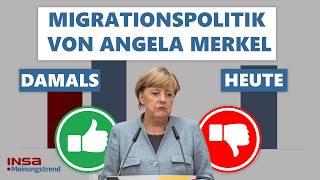 Wie beurteilen Sie die Migrationspolitik von Angela Merkel seit 2015? | INSA-Meinungstrend