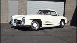 1963 Mercedes-Benz 300 SL 300SL Roadster in White & Engine Sound on My Car Story with Lou Costabile