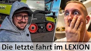 Die letzte fahrt im LEXION! Jan von Twitchfarming gibt Claas seinen Drescher ab | M4cM4nus reagiert