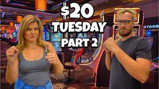 Husband and Wife Battle on Slots in Las Vegas!  (PART 2) 