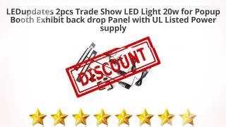 LEDupdates 2pcs Trade Show LED Light 20w for Popup Booth Exhibit  | Review and Discount