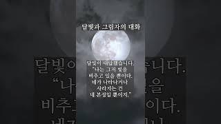달빛과 그림자의 대화 #선명상#진우스님 #조계종