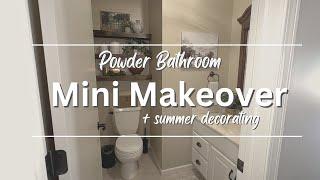 Small Bathroom, Big Impact! Mini Makeover & Summer Decorating (2024)