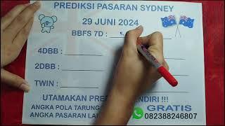 PREDIKSI ANGKA SYDNEY 29 JUNI 2024 | RUMUS JITU SYDNEY HARI INI | ANGKA KUAT SYDNEY HARI INI