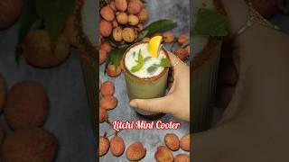 Litchi Mint Cooler | Refreshing Summer Drink in 2 Mins | No Soda, Just Real Flavour! #shorts #litchi