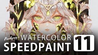 [PG] Watercolor Speedpaint #11 Dragon princess