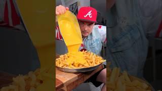 How to eat street food CHEESE FRIES properly?️| CHEFKOUDY