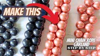 How To Make Mini Balloon Garland - Small Clusters - Mini Chain Rope Garland using 5 inch Balloons