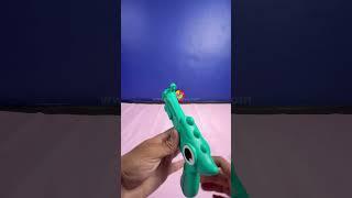 2 in 1 Dinosaur Shaped Soft Shot Double Gun Set – Roar into Action Packed Playtime  #toystoreindia