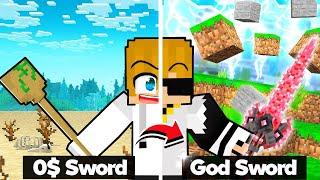 Upgrading $1 Sword to $1,000,000 GOD Sword in Minecraft! ( Tagalog )