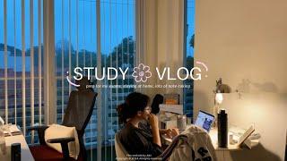 STUDY VLOG : exam prep, lots of note-taking, and coffee