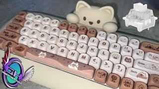 Yunzii C68 Cute Kitty Keyboard Review-Actually a Good %65!