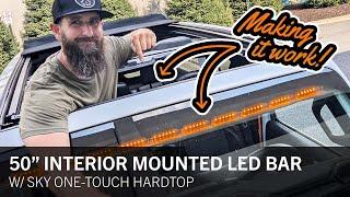 Installing a 50" Stealth LED Light Bar in a Jeep JL with Sky One-Touch Hard Top - A How-To Guide