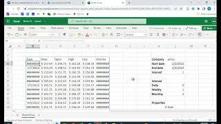 Getting Historical Stock Prices in Excel 365