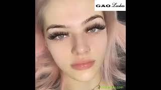 Luxury Mink Lashes Wholesale 3D 25mm/20mm/16mm 3D mink lashes vendor GAOlashes