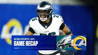 Saquon Barkley's 2 TD's POWER Eagles past Rams on SNF, win 7th straight game | Game Recap