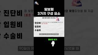 암보험 구성 요소 3가지
