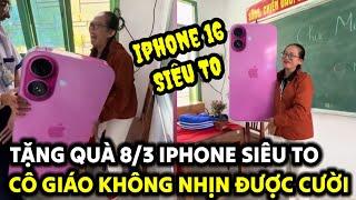 1 Phút Giải Trí | Hài hước Cô Giáo nhận món quà Iphone "SIÊU TO" từ các em học sinh nhân ngày 8/3