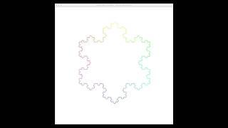 Drawing Process of Koch Snowflake - Python Turtle Project