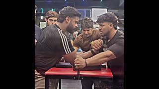 Sachin Goyal stopped the power of amit singh  #armwresling