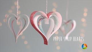 DIY: Paper Strip Hearts