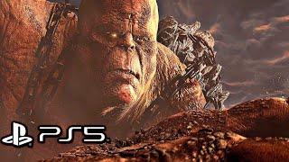 God of War 3 Remastered (PS5) - Kratos Vs. Cronos Boss Fight (4K 60FPS)