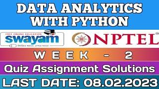 NPTEL DATA ANALYTICS WITH PYTHON WEEK 2 ASSIGNMENT ANSWERS | 2023