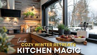 Get Ready for the Most MAGICAL Rustic Kitchen Winter Wonderland EVER