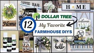 DIY 12 DOLLAR TREE FAVORITE FARMHOUSE INSPIRED DIYS |  THRIFT HOME DECOR | DIY CRAFT PROJECTS IDEAS