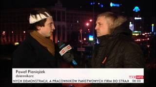 Dziennikarz z Polski pobity w Kijowie (TVP Info, 02.12.2013)