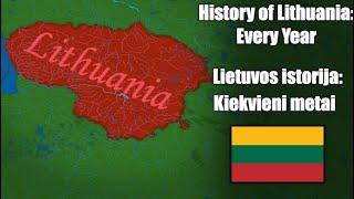 History of Lithuania Every Year (4K)