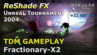 UT2004 Competitive TDM Gameplay on Fractionary-X2 | BVA vs Fd - Minigun Control by asc