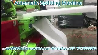 Automatic EPE Foam Splitting Machine | PE XPE EVA Foam Skiving Machine