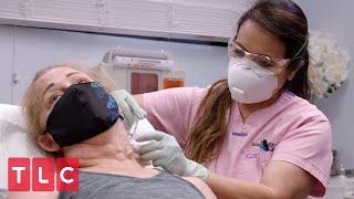 Removing Cysts from Audrey's Neck | Dr. Pimple Popper