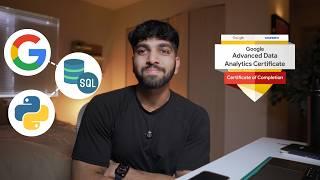 The Google Advanced Data Analytics Certification Review