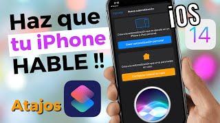 Mi iPhone HABLA !!! iOS 14 Atajos | ZIDACO