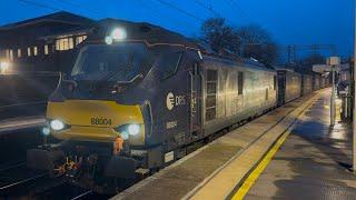 Fantastic Evening at Wilmslow Station Freight Trains Passenger Trains 19th February 2025