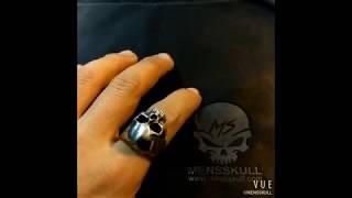 Skull ring 925 Sterling Silver Skull ring SSJ52 - MENSSKULL