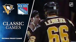 NHL Classic Games: Mario Lemieux scores 5 at the Garden