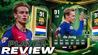 91 WINTER WILDCARD DE JONG PLAYER REVIEW - EA FC 25 ULTIMATE TEAM