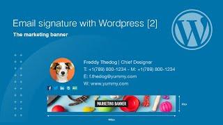 Email signature with Wordpress [2] : The marketing banners