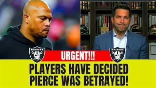 Is The LAS VEGAS RAIDERS Locker Room Turning Against Pierce?LAS VGEAS RAIDERS NEWS TODAY