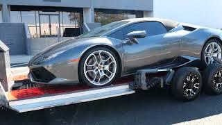 20' car hauler with Lambo - Warrior Trailer by Primo Corporations