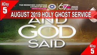 RCCG August 2019 HOLY GHOST SERVICE