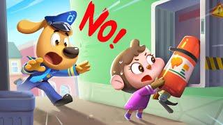 Don't Play with Fire Equipment | Safety Cartoon | Police | Kids Cartoon | Sheriff Labrador | BabyBus