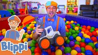 Blippi at the Indoor Playground! | Learn With Blippi | Educational Videos For Kids