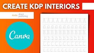 How To Make Handwriting Workbook Interior | Low Content Book Publishing | Amazon KDP Tutorial