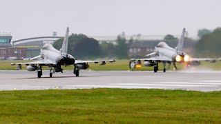 CRAZIEST Eurofighter Typhoon Takeoff - Royal Air Force | [4K Ultra HD]